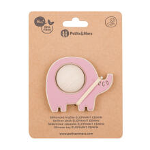 PETITE&MARS 608820 Silicone Pop-Up Toy Elephant Edwin Dusty Rose 6 m+