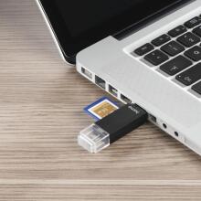 Hama 00181056 USB 2.0 OTG Card Reader Aluminium