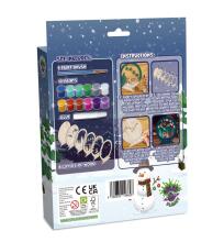 Splat Planet Wooden 3D Coloring Picture, Christmas Snow Globe