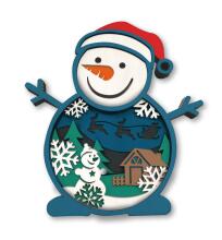 Splat Planet Wooden 3D Coloring Picture, Snowman