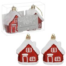 Christmas Tree Ornament Set Springos CA1323, 7 cm, 2 pcs.
