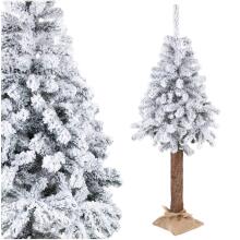 Artificial Christmas tree with snow Springos CT0202 on trunk 180 cm