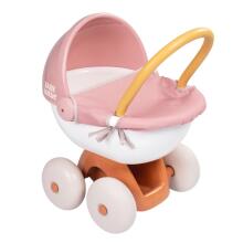 SMOBY Baby Nurse dziļais ratiņš ar plastmasas jumtu