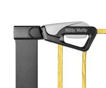 MILLY MALLY 6575 Bramka zabezpieczająca - barierka na schody Guardy 83 Black Natural