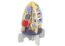 Wooden Racket Educational Beads Gears