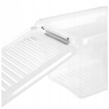 Box with lid clipbox Leonie 37.5x28.5x23.5cm 16.6L transparent