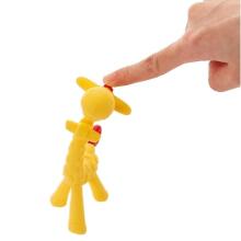 8041 GIRAFFE SILICONE TEETHERS YELLOW-RED BL804
