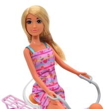 WOOPIE ROYAL Doll Lily Cyclist Baby in Bicycle Seat