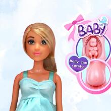 Кукла WOOPIE ROYAL Лили с беременным животом в голубом платье