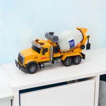 WOOPIE Concrete Mixer Truck Rotating Drum Lights Sounds Yellow