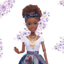Кукла WOOPIE ROYAL Лили Мулатка в Элегантном Платье