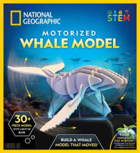 NATIONAL GEOGRAPHIC interactive 3D puzzle Motorized Whale Model, RTMPZWHALE