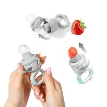 Babyono Twist-out baby food feeder Art.1551/03 Dino Brown  Silicone strainer for feeding fresh vegetables (Nibbler)