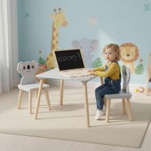 Детский мебельный набор Стол + 2 стула Коала ECOTOYS