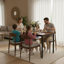 Table for Kitchen Dining Room for 4-5 People Computer Desk 120x60 cm ModernHome