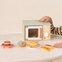 TOOKY TOY Wooden Microwave Kitchen Set