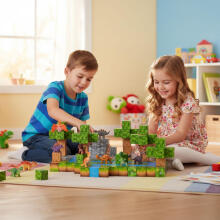 Magnetic Construction Blocks Set for Children 142 Pieces Cubes Dinosaurs