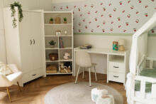 Klups Amelia Art.268375 White plaukts