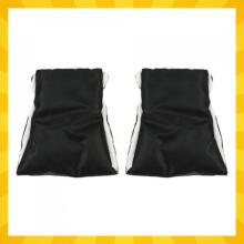 Kruzzel Stroller Handmoof Art.25814 Insulated Black Stroller Muff – 2-Piece Set, Double Gloves with Plush Lining