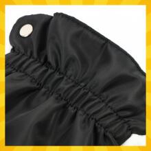 Kruzzel Stroller Handmoof Art.25814 Insulated Black Stroller Muff – 2-Piece Set, Double Gloves with Plush Lining