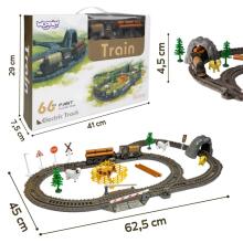 WOOPIE Electric Train Retro Locomotive Farm Track XL 66 pcs