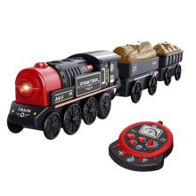 WOOPIE Electric Locomotive Remote Controlled Retro Train Set 4 pcs