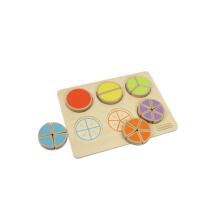 MASTERKIDZ Wooden Mathematical Puzzle Fractions