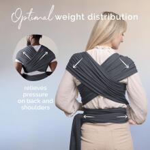 Boba Wrap Sling  Art.268692 Serenity Charcoal  Многофункциональный слинг - платок