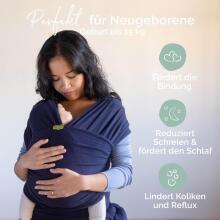 Boba Wrap Sling  Art.268693 Navy Blue  Многофункциональный слинг - платок
