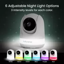 Babysense Video Baby Monitor Max View Pro Art.268711 Цифровая видеоняня с дисплеем с 3 камерами, без Wi-Fi, раздельным экраном, ночником и звуковым генератором