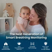 BabySense 8 Monitor Baby Monitor with Real Time No Breathing & Irregularity Art.268720 Монитор дыхания
