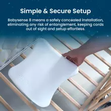 BabySense 8 Monitor Baby Monitor with Real Time No Breathing & Irregularity Art.268720 Монитор дыхания