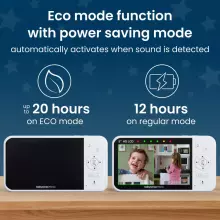 Babysense Video Baby Monitor Prisma Art.268723 Цифровая видеоняня с дисплеем с 2 камерами, без Wi-Fi, раздельным экраном, ночником и звуковым генератором