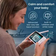 Babysense Video Baby Monitor Prisma Art.268724 Цифровая видеоняня с дисплеем с 1 камерой, без Wi-Fi, раздельным экраном, ночником и звуковым генератором