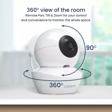 Babysense  Video Baby Monitor with 2 Cameras Art.V43 видеоняня с 2 камерами, без Wi-Fi, раздельным экраном и ночником