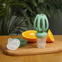 Haakaa Octopus Freeze-N-Feed Mini Combo Art.BHK150-BH Blush Silicone strainer for feeding fresh vegetables (Nibbler)