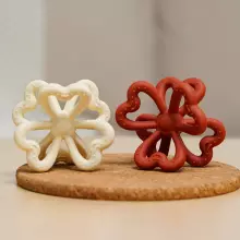 Haakaa Silicone Teether Clover Art.TPS038-OT Augstākas kvalitātes - silikona grabulis (100% dabisks)