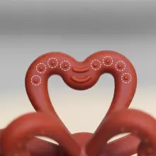 Haakaa Silicone Teether Clover Art.TPS038-C Augstākas kvalitātes - silikona grabulis (100% dabisks)