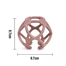 Haakaa Silicone Teething Ball  Art.TPS017-SG Grey Силиконовая погремушка (100% натуральная)