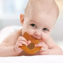 Haakaa Silicone Owl Teether  Art.TPS035 Силиконовая погремушка (100% натуральная)