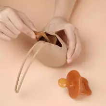 Haakaa Silicone Pacifier Case Art.TPS023-C Cream Kastīte knupišiem