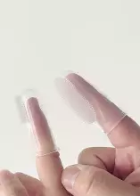 Haakaa  Silicone Finger Toothbrush  Art.TPS033 Silikona pirksta uzgalis - zobu birste zobu kopšanai un smaganu masāžai,2 gab