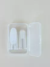 Haakaa  Silicone Finger Toothbrush  Art.TPS033 Silikona pirksta uzgalis - zobu birste zobu kopšanai un smaganu masāžai,2 gab