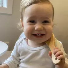 Haakaa Wool Baby Hair Brush Art.SGE012 Mīksta matu suka ar dabīgiem sariem,2 gab