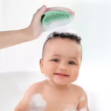 Haakaa Silicone Shampoo Brush Art.SGE050-SB Steel Blue Силиконовая щетка для мытья головы