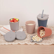 Haakaa Silicone Sippy Cup Art.BHK151-BS Blue Silikona mācību krūze ar salmiņu, 150ml