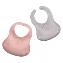 Haakaa Silicone Bib Art.UTE63-BH Blush Детский слюнявчик из 100% высококачественного силикона