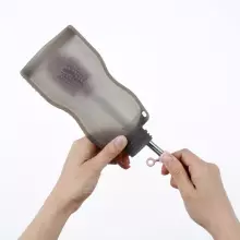 Haakaa Silicone Cleaning Brush  Art.NHK071-S Suva Grey Silikona birste pudeļu  mazgāšanai