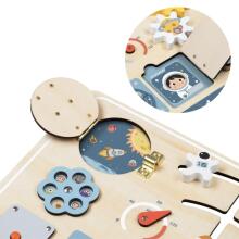 TOOKY TOY Koka Izglītojošā Dēļa Montessori Astronauta Kosmosa Kuģis