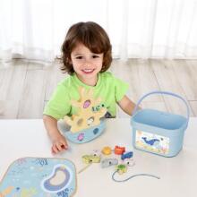 Деревянный набор морских игрушек TOOKY TOY Балансирующая башня Рыболовные фигурки 23 элемента